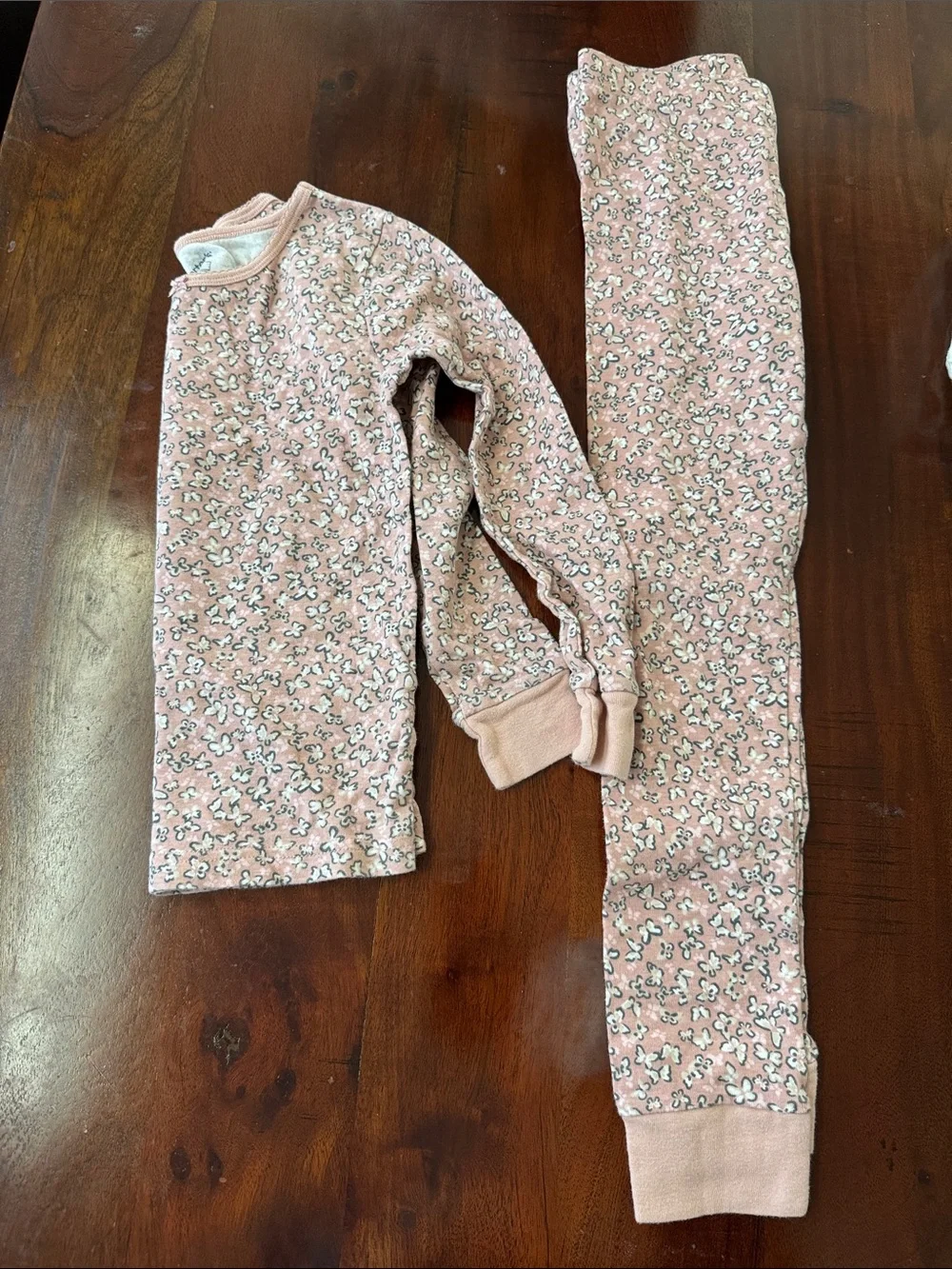 Carter's Light Pink Floral Long-Sleeve Pajama Set